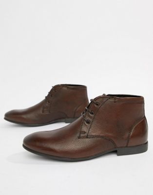 ASOS DESIGN chukka boots in brown 