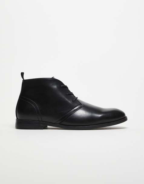 ASOS DESIGN - Chukka boots met veters in zwart - view 1