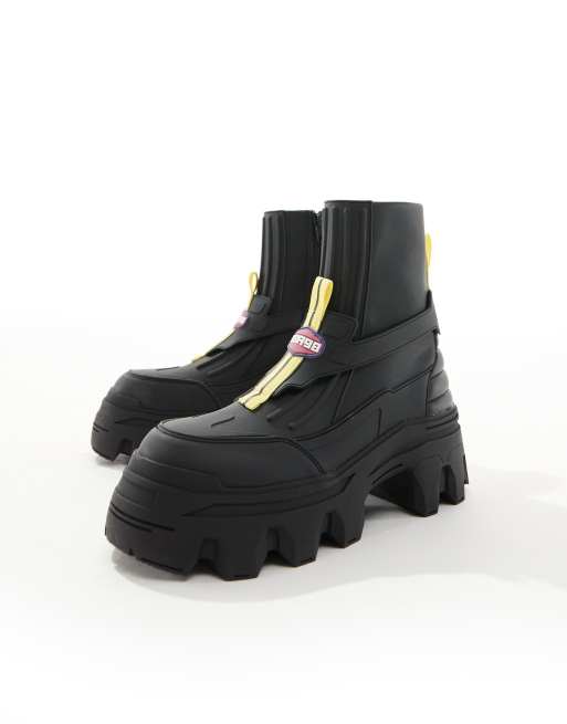 Black chunky boots asos sales