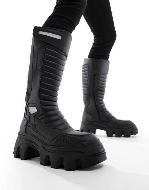 Tommy hilfiger zip detail biker boots sale