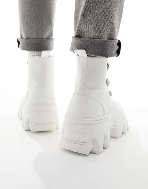 Asos white boots online