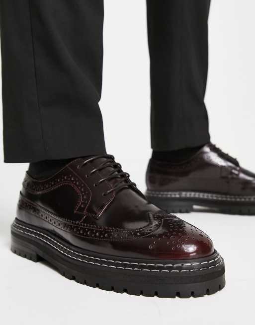 Chunky sole brogues store mens