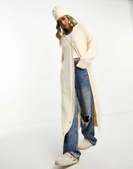 Cream Maxi Cardigan