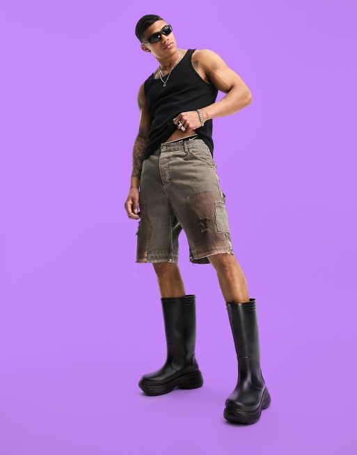 Combat boots with outlet shorts men