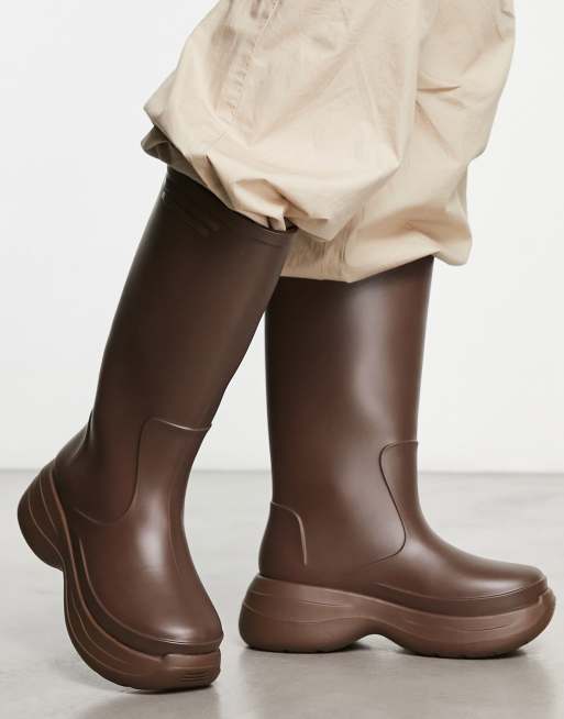 Brown wellies sale