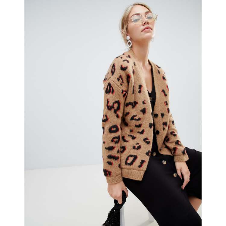 Leopard Chuck Cardigan