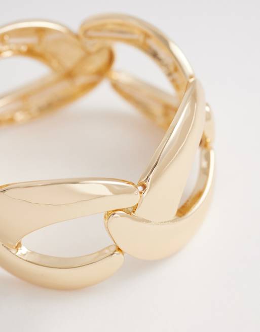 ASOS DESIGN chunky chain bracelet in gold tone, 2 of 3