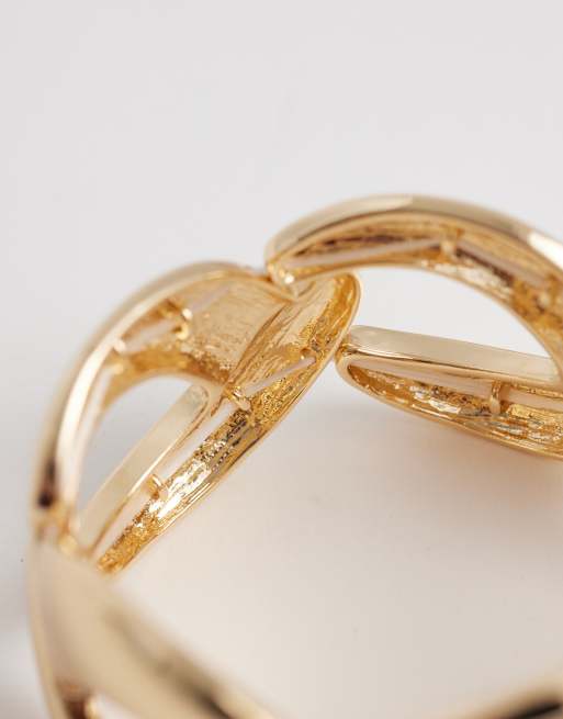 ASOS DESIGN chunky chain bracelet in gold tone, 3 of 3
