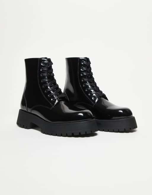 ASOS DESIGN chunky chelsea boots in black