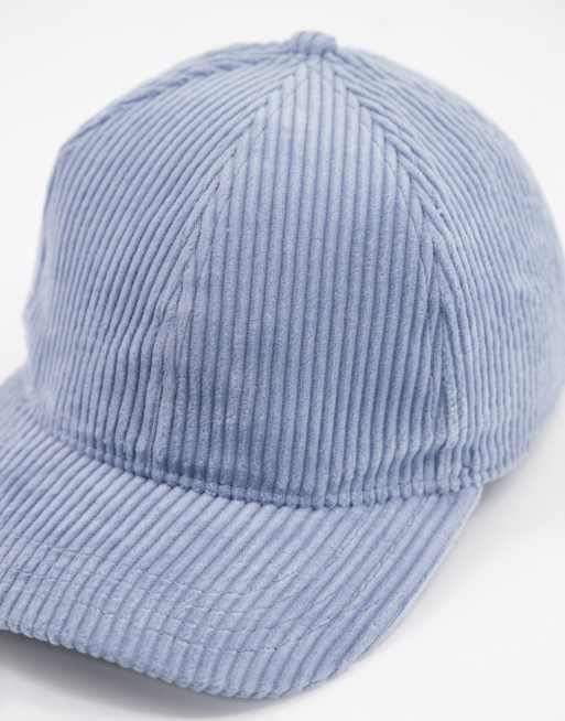 ASOS DESIGN canvas baseball cap in baby blue