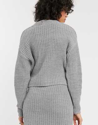 cropped cardigan chunky