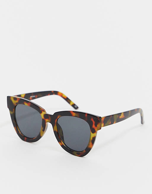 ASOS DESIGN chunky flare cat eye sunglasses
