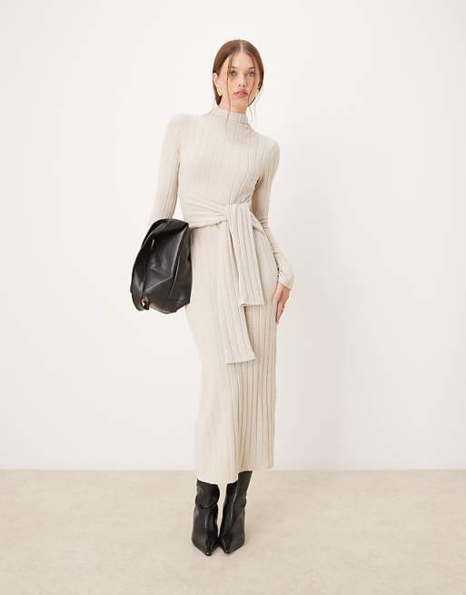 Ribbed Kimono Wrap- Cream Ribbed Kimono Wrap- Cream