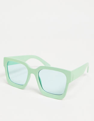 beveled square sunglasses