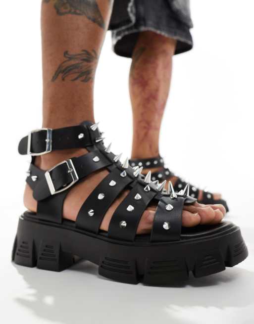  ASOS DESIGN chunky gladiator with studs