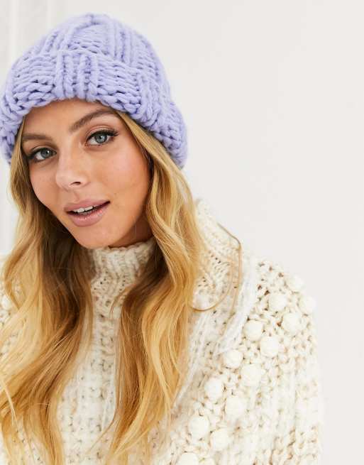 Chunky knit winter store hat