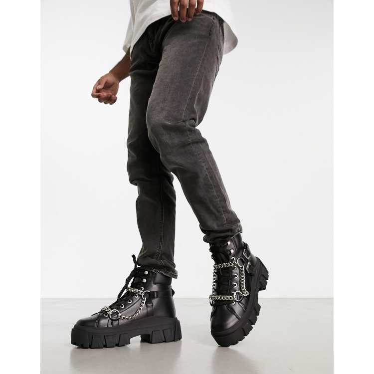 Asos design raider hotsell chunky lace up boots