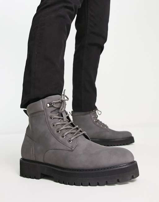 Asos best sale grey boots