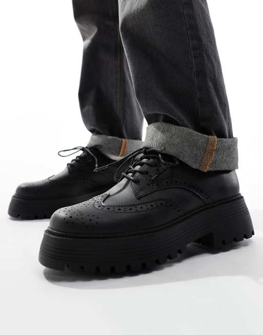 Asos brogue boots best sale