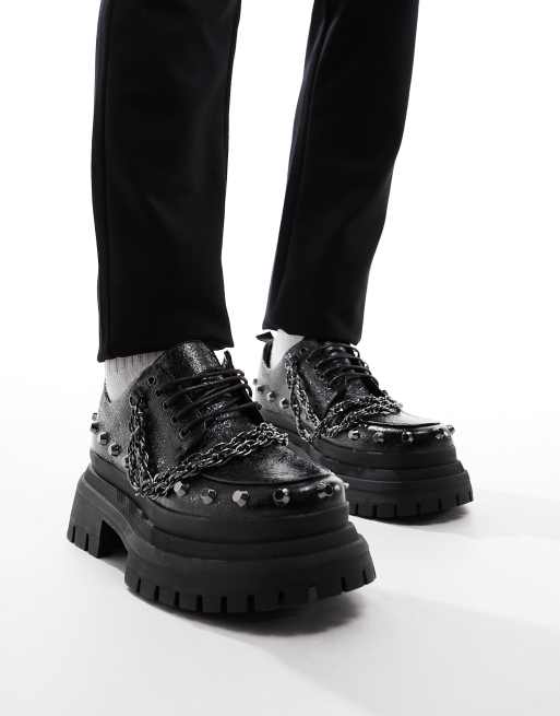 Asos mens black shoes online