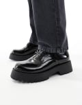 [ASOS DESIGN] ASOS DESIGN chunky lace-up shoes in black 43 BLACK
