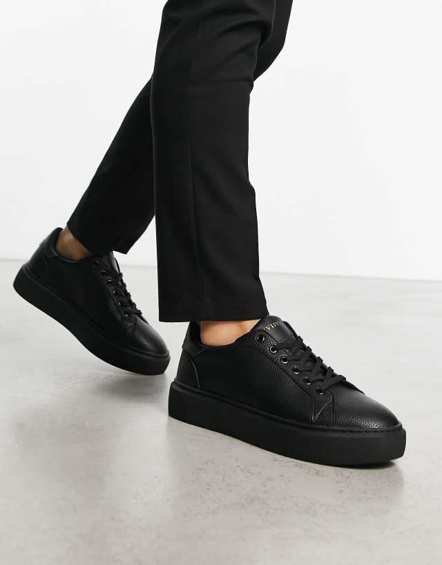 ASOS DESIGN chunky lace up sneakers in black