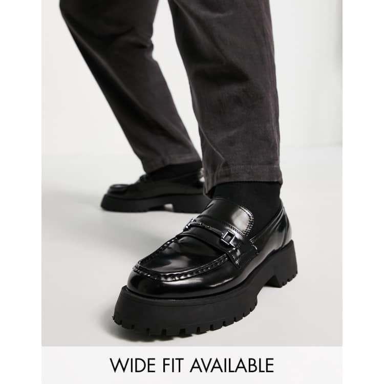 Asos black sales loafers