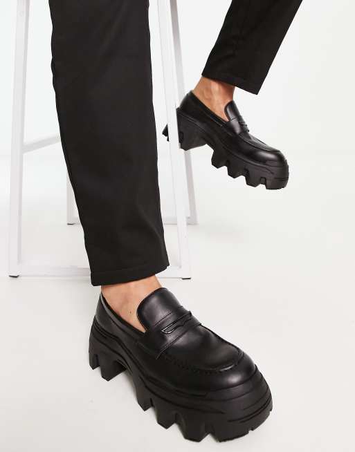 Asos black sales loafers