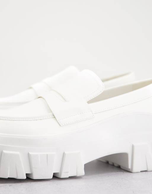 Asos store white loafers