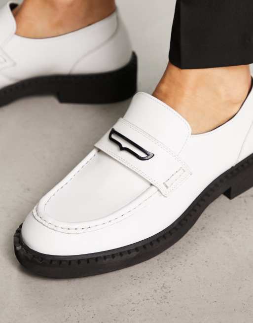 Asos store white loafers