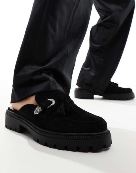 Mens black hot sale shoes asos