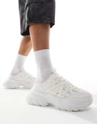 Asos Design Chunky Mule Sneakers In White