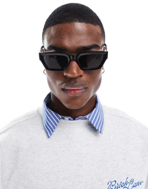 ASOS DESIGN - Chunky og firkantede sorte solbriller med røgfarvede glas, 3 af 3