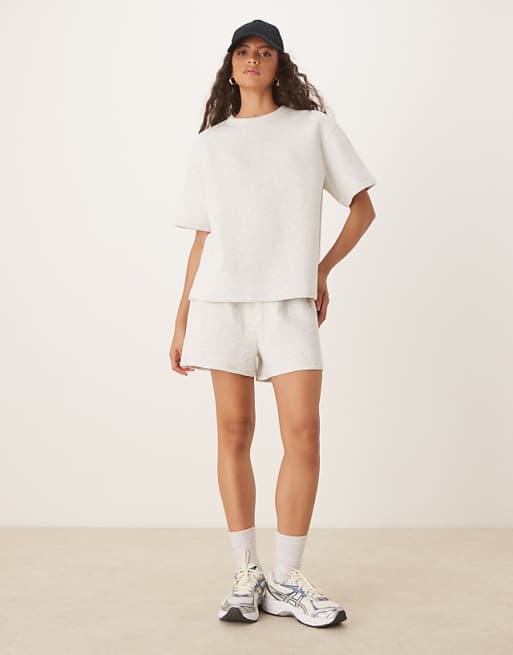 Oak Neck Top in Grey Marle Oak Neck Top in Grey Marle