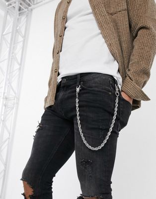 asos jean chain