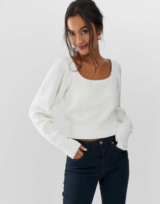 scoop neck sweater