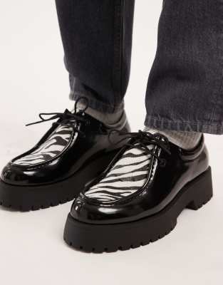Asos Design Chunky Shoes In Black