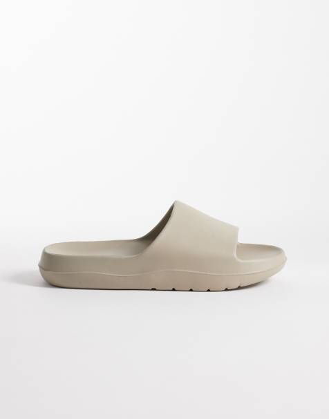 ASOS DESIGN - Chunky sliders i beige - view 1