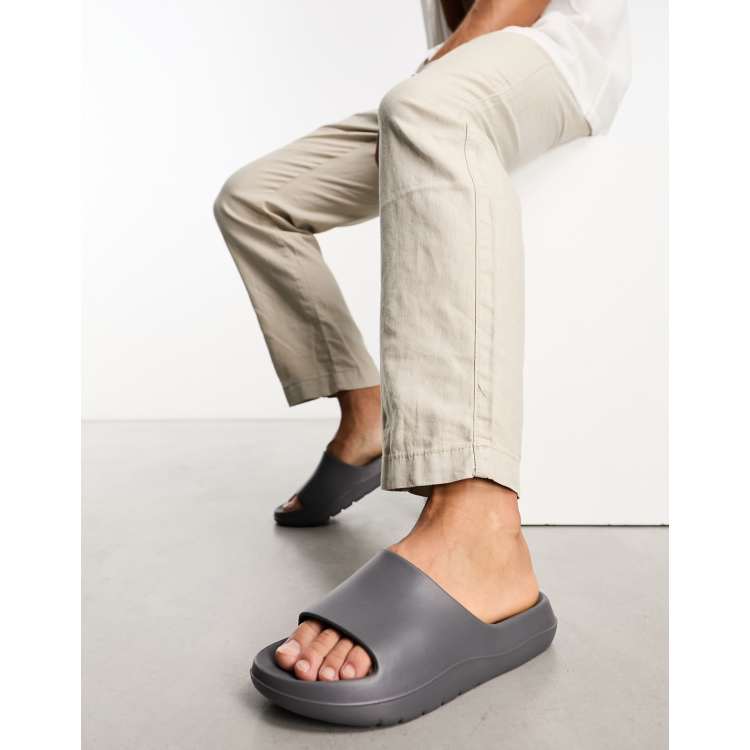 Grey sliders womens new arrivals