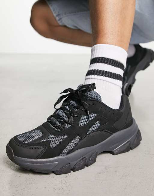 Black store sneakers asos