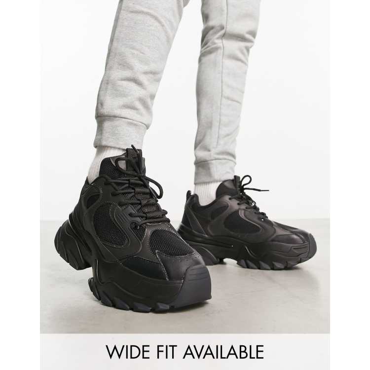 Black store sneakers asos