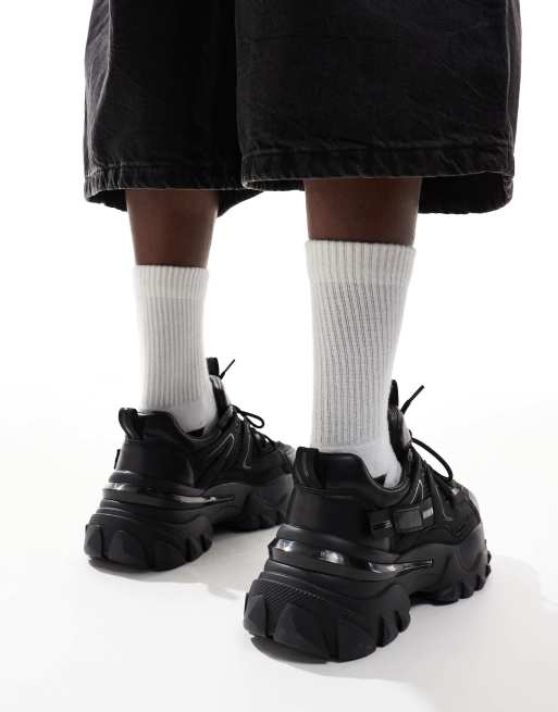 ASOS DESIGN chunky sneakers in black