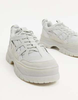 asos design denial chunky trainers