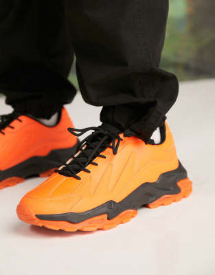 neon chunky sneakers