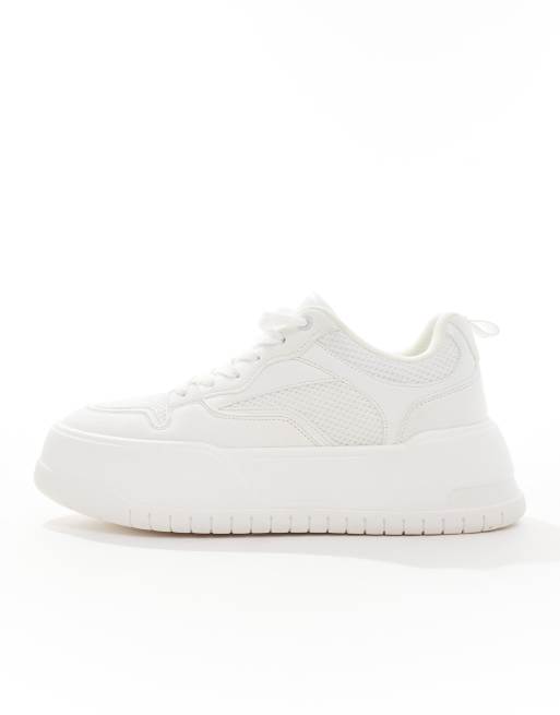 Asos white platform sneakers shop