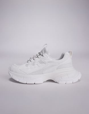 ASOS DESIGN chunky sneakers in white 