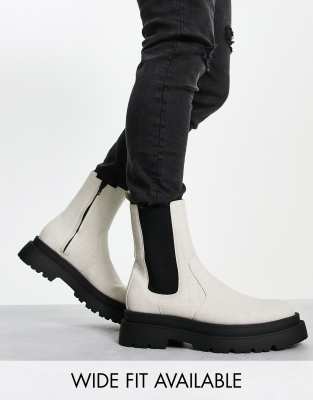 asos grey chelsea boots