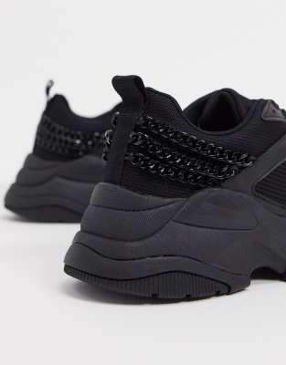 black studded trainers