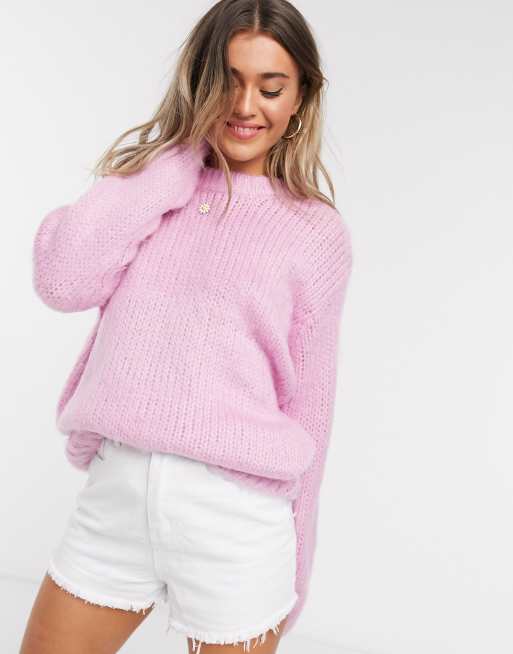 Pink on sale chunky sweater