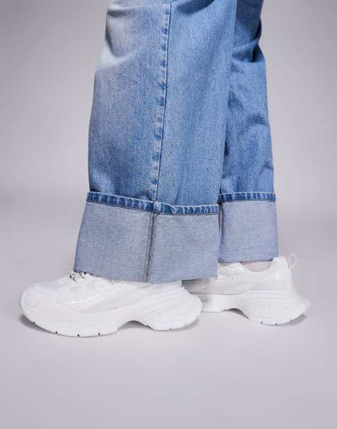 ASOS DESIGN chunky trainers in white  - view 1